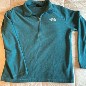 Light blue men’s large north face quarter zip
